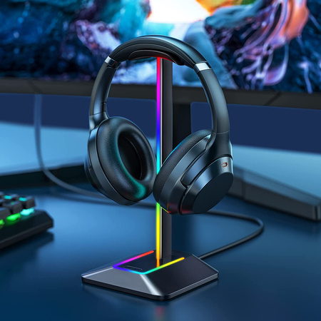 Nie plącz kabli, tylko graj – stojak Pokka na słuchawki z RGB LED