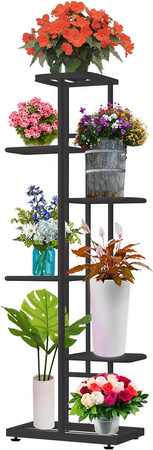 Kwietnik Metalowy 6-poziomowy Piętrowy Stojak Na Doniczki Rośliny Kwiaty