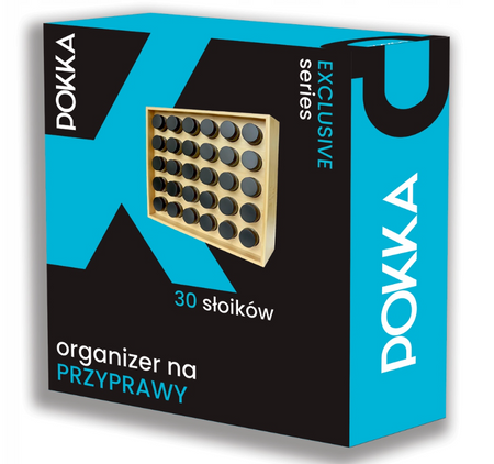 Stojak na Przyprawy Pojemniki Organizer 144 Naklejki Szklane Słoiczki 30szt