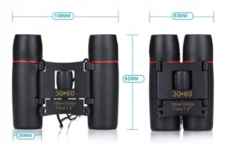 Lornetka Dzień Noc Wojskowa Myśliwska Spy 30x60