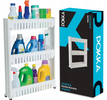 Mobilna Wąska Szafka Na Kółkach Do Kuchni Łazienki