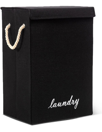 Kosz Na Pranie Bieliznę Wolnostojący Organizer Składany Z Zamykaniem Czar