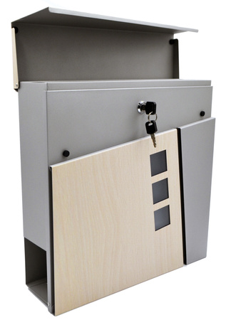 Skrzynka Pocztowa Na Listy Gazetnik Drewno Mod5