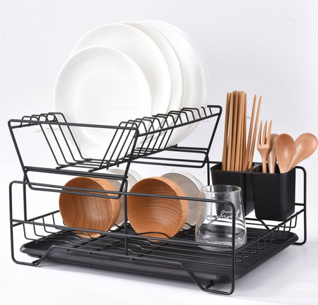 Suszarka Do Naczyń Dwupoziomowa Ociekacz Z Tacką