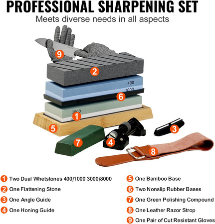 Kamień Wodny Osełka Ostrzałka Do Noży Kuchennych Kamienie Do Ostrzenia Full