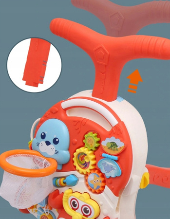 Chodzik Pchacz Interaktywny Stolik Edukacyjny 5w1