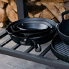 Zestaw Patelni Żeliwnych 3szt. Patelnia Żeliwna Grilowania Na Ognisko Iron3