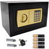 Duży Sejf Domowy Kasetka Kasa Pancerna Elektroniczny Szyfr Czarny 5kg