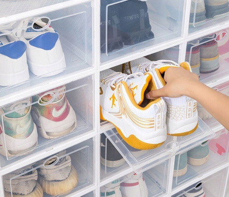10x Pudełko Pojemnik Organizer Na Buty Z Klapą