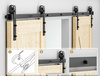 System Drzwi Przesuwnych Loft Retro Barn Door Zestaw Podwójny 3m