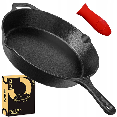 Patelnia Żeliwna Do Grilowania 31cm Na Ognisko Gaz Indukcja Talerz Iron1