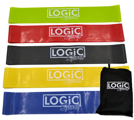 Zestaw Taśm Do Ćwiczeń 5 Gum Oporowych Do Ćwiczeń