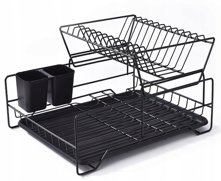 Suszarka Do Naczyń Dwupoziomowa Ociekacz Z Tacką