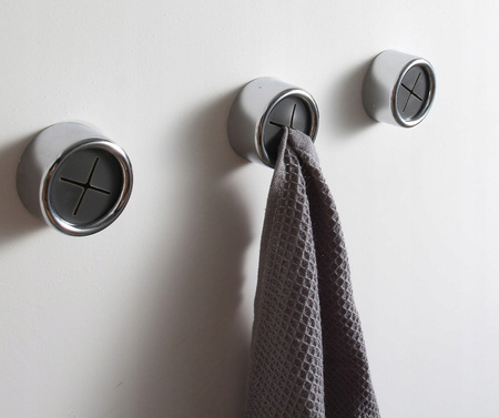 Pojedynczy Haczyk Na Ręczniki Wieszak Wygodny Łazienkowy Kuchenny Chrom