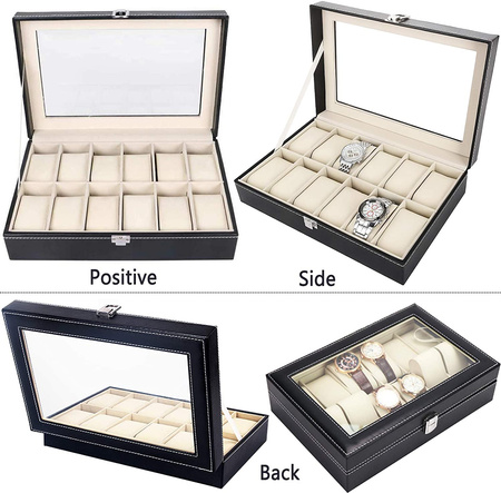 Pudełko Etui Organizer Szkatułka Na 12szt Zegarki
