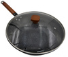 Patelnia Wok 33cm Stalowy Chiński Głęboki Z Przykrywką Do Dań Azjatyckich
