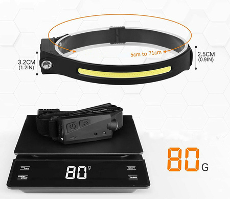 Latarka Czołowa Lampka Czołówka Led Zakres 230°