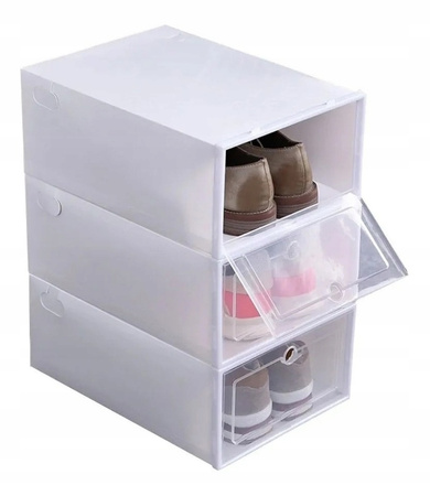 10x Pudełko Pojemnik Organizer Na Buty Z Klapą