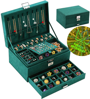 Szkatułka Na Biżuterię Kuferek Organizer Elegancki