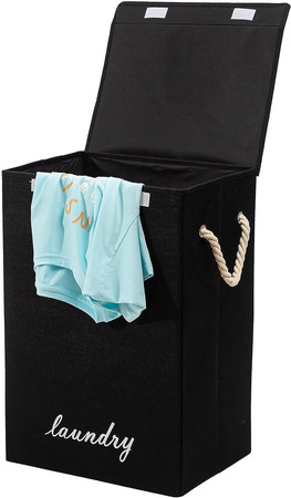 Kosz Na Pranie Bieliznę Wolnostojący Organizer Składany Z Zamykaniem Czar