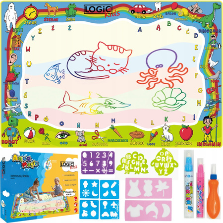 Mata Wodna Do Malowania Wodą Duża Polski Alfabet