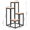 Kwietnik Stojący Metalowy 4-poziomowy Stojak Na Doniczki Kwiaty 4444