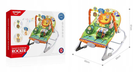 Leżaczek Dla Niemowląt Bujaczek Kołyska Wibracje Muzyka Zabawki Bujak