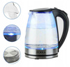 Szklany Czajnik Elektryczny 1,8 Led Bezprzewodowy