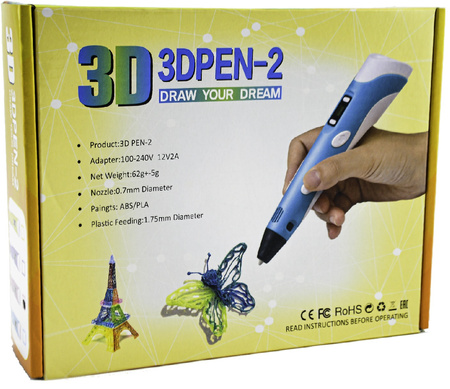 Długopis Drukarka 3d Pen Wzorniki Wkłady Pla 9m