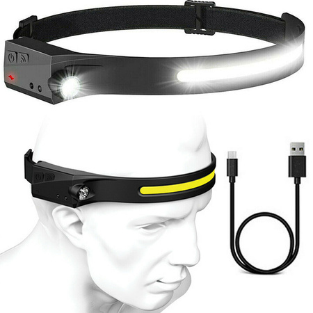 Latarka Czołowa Lampka Czołówka Led Zakres 230°