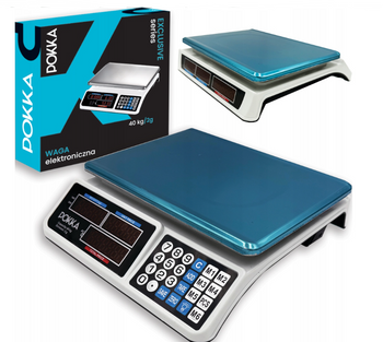Waga Sklepowa Elektroniczna Magazynowa Lcd 40kg/2g Akumulator