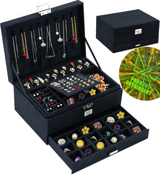 Szkatułka Na Biżuterię Kuferek Organizer Elegan CZ