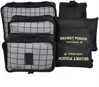 Organizer Do Walizki Podróżny Pojemny Zestaw Torby Szafy Pranie 7szt. Czar