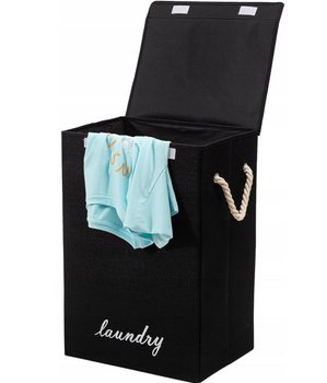Kosz Na Pranie Bieliznę Wolnostojący Organizer Składany Z Zamykaniem Czar