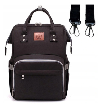 Plecak/torba Do Wózka Dla Mamy Taty Czarny