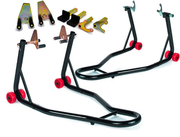 Motocyklowy Podnośnik Stojak Na Motocykl 2 Stojaki Przód + Tył