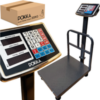 Waga Elektroniczna Magazynowa Sklepowa Platformowa Akumulator Lcd 300kg