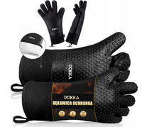 Silikonowe Rękawice Kuchenne Żaroodporne Zestaw 2x Do Grilla Piekarnika