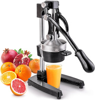 Ręczna Wyciskarka Do Cytrusów Owoców Ciężka Solidna Czarna Prasa Pomarańczy